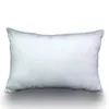 100% POLYESTER 12X18 Blank Pillow Case Pure White Plain Poly-linne Kasta kuddehölje Lumbar Case Case för DIY Sublimation