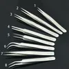 Eye Lashes Anti-Acid Steel Curved Straight Tweezers Makeup Eyelash False Eyelashes Extension Eye Lashes Styling Tools #2