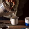 Keramisk handmålad mugg japansk stil underglasyr keramisk vatten kopp med handtag mjölk frukost kopp kaffe mugg