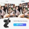 Full HD Webcam 1080P USB Web Camera PC with Built-in Microphone for Computer Work Online Class Broadcast web cam