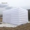 Utomhusbelysning Uppblåsbara kubält 8m Long Customized Cover Garden White Pop Up Marquee Struktur Hus för reklamhändelse och fest