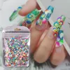 Nail Art Stickers 3D Fruit Flower Skivor Polymer Clay DIY Beauty Fingernail Slice Dekoration (3mm)