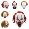 5Styles Halloween Mask Silicone Movie Stephen King's It 2 ​​Joker Pennywise Mask Full Face Horror Clown Cosplay Prop Party Masks RRA3628