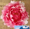 5,9 "grandes têtes de fleurs de pivoine en soie multicolores pour la décoration de fête de mariage simulation artificielle pivoine en soie camélia rose mur de fleurs