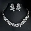 Серьги для жемчужного ожерелья имитации Дубай Свадебные украшения для женщин для женщин платья аксессуары золотые цвета244i
