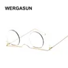 Солнцезащитные очки WERGASUN, классические круглые женские и мужские солнцезащитные очки в маленькой оправе, брендовые дизайнерские зеркальные солнцезащитные очки из сплава, винтажные Modis Oculos Uv40017602823