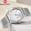 Naviforce Women Watch Top Silver Ladies Armbandwatch Mesh Edelstahl Armband Klassiker FOMITY WEMPIEME 50157806801