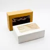 Gift Wrap 50PCS Cupcake Paper Box White Wedding Dessert Candy Big Craft Packaging With Windows Cup Cake Boxes 6 Holders