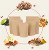 11 tailles Brown Kraft Paper Stand-Up Bags Heat Sealable Refermable Zip Pouch Inner Foil Food Storage Packaging Bag With Tear Notch DBC BH4085