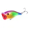 Yemler Yüzer 6.5cm 10G 6 # kanca yemler Crank lures taze ücretsiz gönderim Balıkçılık 100pcs Popper balıkçılık lures Plastik Sabit Minnow