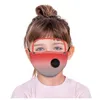 Verloopmasker 2 in 1 demontage Gezichtsmaskers Oogbescherming Gezichtsscherm voor volwassenen en kinderen PM2.5 Maskers Mond Cover GGA3706-2