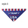 Trump Zwierzęta Szaliki Usa President Wybory Biden Trump Biden Trójkąt Szalik Pies Kot Bandanas Zmywalny Pet Turban HHA1584