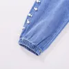 Jeans Enfant Enfants Denim Pantalon Long Garçon Eté Anti-moustiques Fille Dessin Animé Respirable Mince 1-6Y1