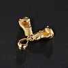 Ketten Männer Halskette Gold Farbe Edelstahl Hip Hop Seil Kette Paar Boxhandschuh Anhänger Charme Mode Sport Fitness Schmuck 55332Q