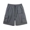 Verão nova moda streetwear novos shorts com cordão cintura casual mulit bolso harem preto exército verde carga curto corredores3072