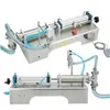 Single Head Liquid Filling Machine Pneumatic For Wine Milk Juice Vinegar Coffee Oil Drink Detergent Rostfritt stål Filler 110V 220V