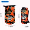 Bolsa seca impermeable de camuflaje para exteriores, bolsa seca portátil para Rafting y buceo, bolsas de natación de PVC para senderismo en el río 2510152030L2440904