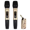 Freeshipping Wireless Uhf Microphone With Portable Usb Receiver For Ktv Dj Speech Amplifier Recording