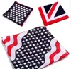 Square Pet Hair Band American Flag Wavy Stripe Kerchief Cats Dog sjaals Hoofdband Meerdere stijlen Verenigde Staten Vijf puntige ster 2 1zl C2