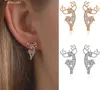 boucles d'oreilles joyeuses de noël