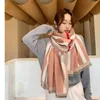 Luxury Black Plaid Scarf Women Winter Warm Cashmere Blanket Wraps Kvinna Scarves Lady Tjock Foulard Stale