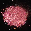 50g/Bag Holographic Nail Glitter Powder Colorful Mixed Size Hexagon Flakes Sequins Art Decorations1