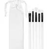 Holiday Edition White Makeup Brushes Kit Limited Brush Set 5 PCS Beauty Cosmetics Tools with Brand Pouch Bag