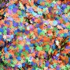 Pièches de puzzle multi-couleurs en forme de puzzle en forme de puzzle 50g Sacs pesés4 mm solvants non toxiques polyester paillettes 6587908