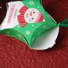 Creative Christmas Candy Boxes Mini Xmas Holiday Stars Ribbons Lovely Presentförpackningar Färgglada bakpaket Party Decoratio4023923