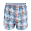 Onderbroek mannen katoen pijl boxers casual elastische taille geruite ondergoed zomer losse ademend strand shorts
