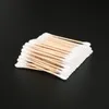 120Pcs/Bag Double Head Disposable Makeup Cotton Swab Soft Cotton Buds For Medical Wood Sticks Nose Ears Cleaning Tools Cotonete