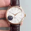 Cellini Time Everose Polished Dial Automatic Mechanical Watch Brown Leather Strap 50505 Perpetual new Polished Mens Watch9402796