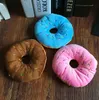 Hundespielzeug Donut-Plüsch-Kauspielzeug für Hunde, quietschendes Plüsch-Hundespielzeug, 3 Designs, optionales kostenloses Spielzeug