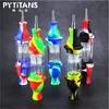 Silicon Dab Straw Lighthouse Shape NC Acrylic Filter Smoking Pipe Colorful Smoking Bong with Titanium Nail Tip 7044419