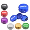 60mm3 Layers aluminum Herb Cigarette Spice Crusher With Handle Grinders smoking accessories