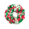 Bandas de Natal Velvet Scrunchie Headband listrado Scrunchies Cabelo Mulheres Elastic meninas Ties Halloween Acessórios do cabelo