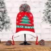 2021 Hiver Garder Au Chaud Enfants Noël Earcuff Chapeau De Noël Style Tricoté Chapeaux Père Noël Bonhomme De Neige Arbres Double Face Bébé Casquettes Boules De Fourrure