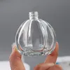 50ml 1.7 oz Vintage Pumpkin Shape Spray Bottle Refillable Crystal Glass Atomizer Empty Fine Mist Spray Perfume Bottles (Pumpkin)