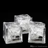 Flash Led Ice Cubes Light Water-Actived Flash Led Lysous Ice Cube Lights Glödande Induktion Bröllop Födelsedag Barer Drink Decor BH3703 DBC