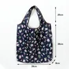 2020 Portable Folding Mini Shopping Bag Eco Friendly Ladies Foldbar Reusable Tote Bag Travel Shoulder Livsmedelsaffär