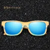 Kithdia skate de madeira óculos de sol de bambu polarizadas por Mulheres Mens Marca Designer de madeira óculos de sol Proteção UV Lens S3834