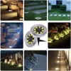 Waterproof 8 LED Solar Outdoor Lamp terra Paisagem Lawn Quintal Stair subterrânea Enterrado Night Light Início Decoração Jardim HHC1301