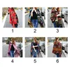 Ladies Warm Winter Hooded Wrap Poncho Wool Scarves Cape Mantle Ponchos And Capes Aztec Outwear Casacos Femininos Tippet1253D