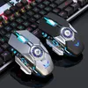 Professional 1.5m Wired Gaming Mouse 6 Buttons 6400 DPI Optical Computer Gamer Mics With Fan Macro Programming For PC1