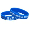 Donald Trump Biden Präsident 2020 Schmuck Silikonarmband Gummiarmband Armbänder Keep America Great Stripe ArmreifDrei Farben