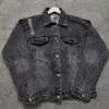 2020 Nieuwe motorfiets Brief afdrukken denim jack high fashion beroemde bomber Denim Slim windjack Heren jean kleding