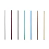 Rainbow Straight Bend 304 Rostfritt stål Metall Återanvändbar Drink Straw Tumbler Cup Drink Tool Drop Ship