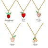 strawberry pendant necklaces