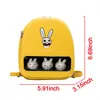 Cute Yellow Duck Clear Ita Bookbags Donna Cartoon Print Zaini Donna Mini Zaini in pelle per ragazze Zaini Pu 2019 Hot