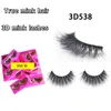KKLASHES 3D Mink Eyelashes 3D Fluffy Mink Eyelashes PrijsD Dikke Pluizige wimpers Herbruikbare Wimpers 100% Mink Eyemash Private Label